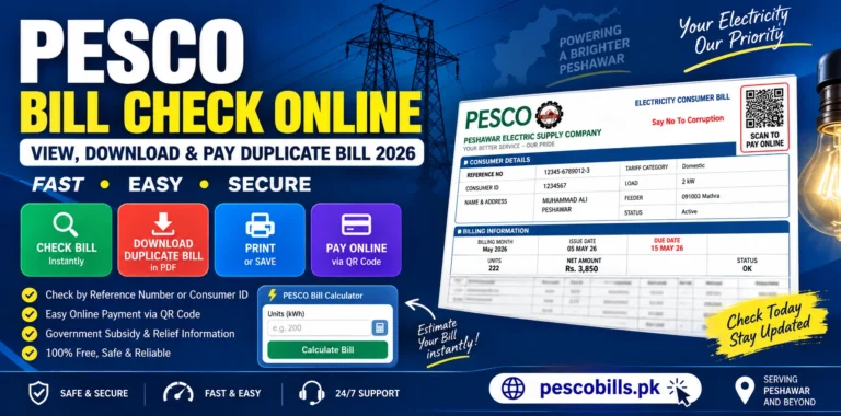 PESCO Online Bill Check