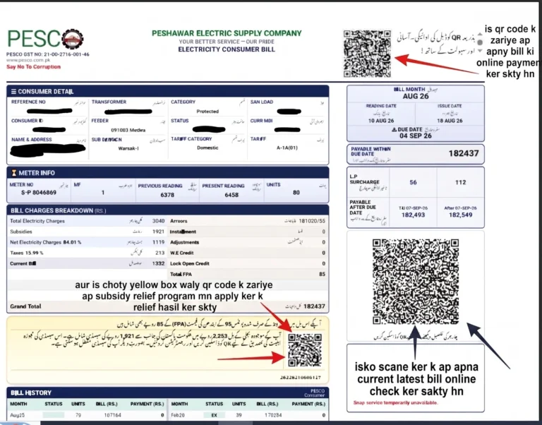 How to Scan PESCO Bill QR Codes